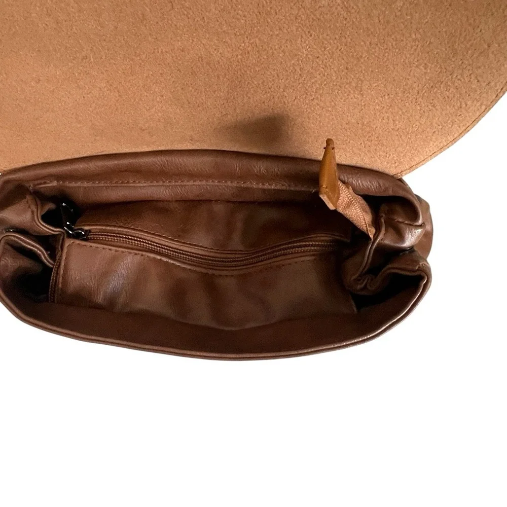 LXY Vegan Leather Backpack Vintage Style Bookbag Unisex